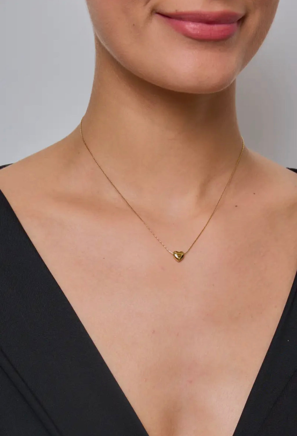 Eline heart ketting zilver