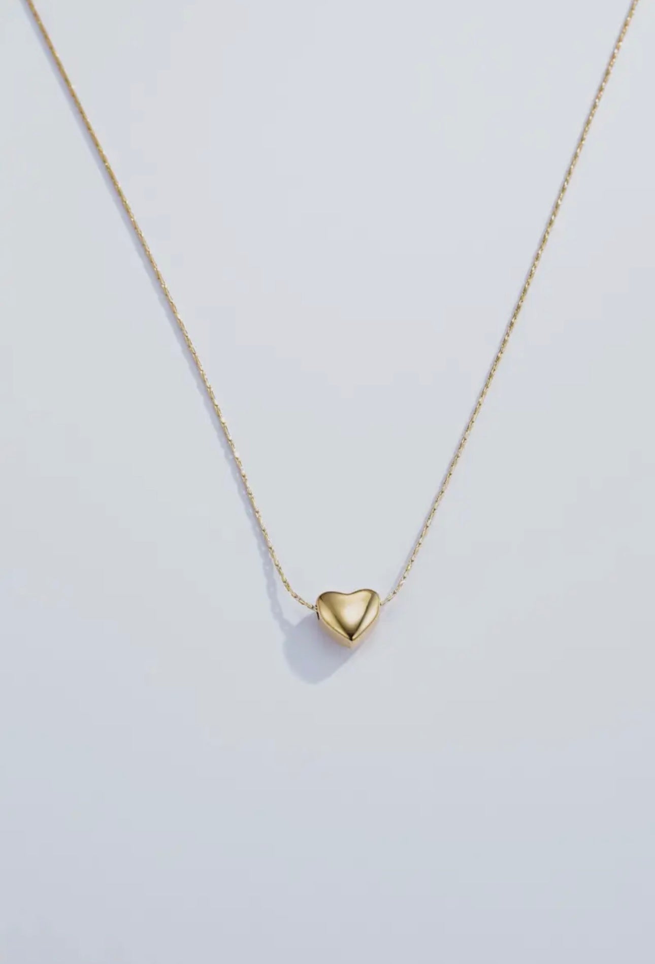 Eline heart ketting goud