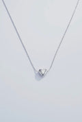 Eline heart ketting zilver