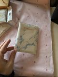 Paspoort hoes marble blauw