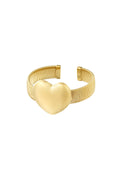 Hart armband goud