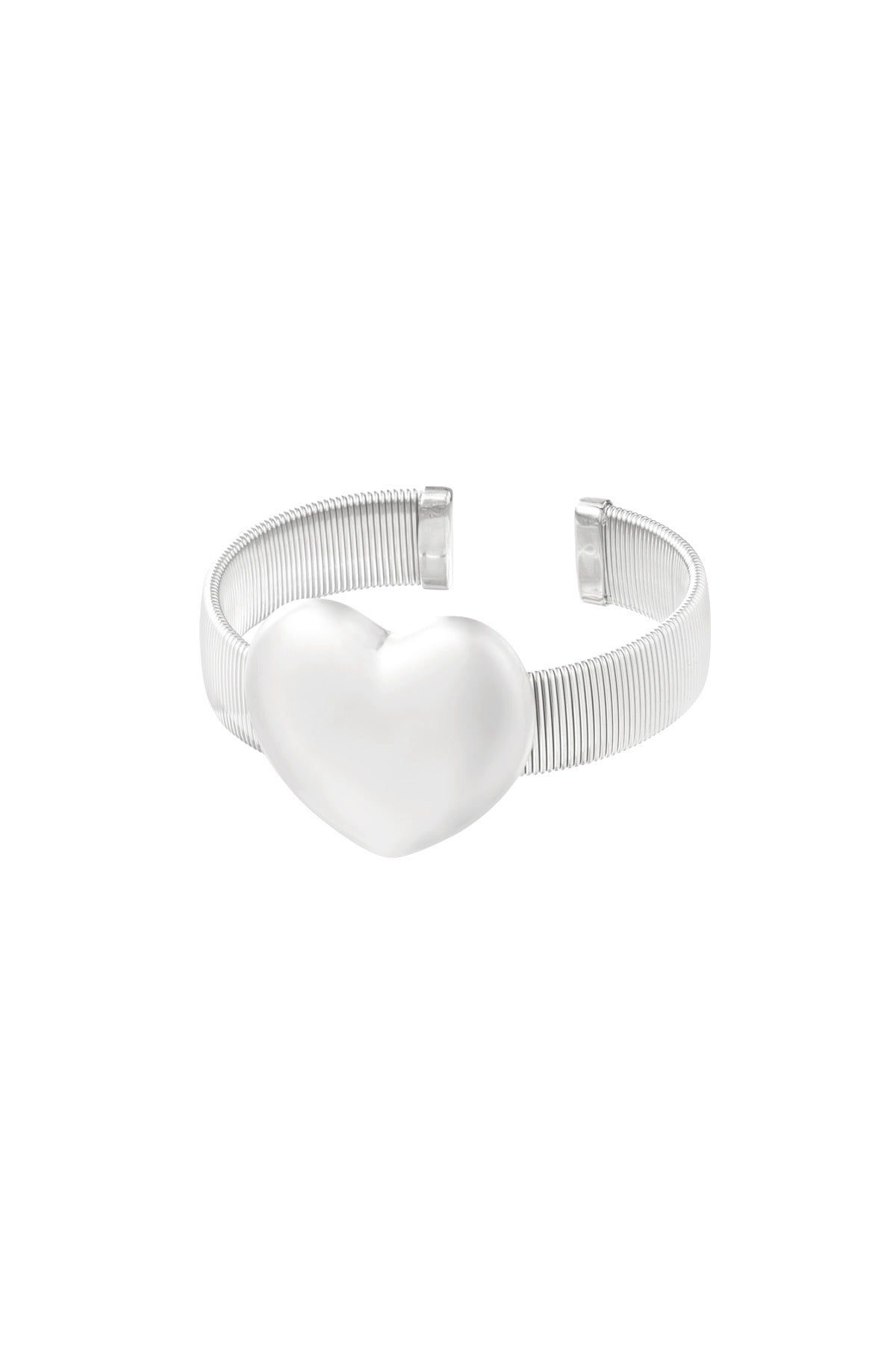 Hart armband zilver